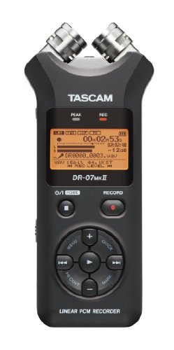 TASCAM リニアPCMレコーダー 24bit/96kHz対応 ブラック DR-07MKII　(shin_画像1