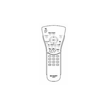 シャープ 液晶テレビ用リモコン RRMCGA153WJSA(0106380129)(中古品)　(shin