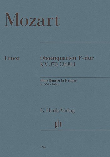 モーツァルト : オーボエ四重奏曲 ヘ長調 KV370 (オーボエ四重奏) ヘンレ出版(中古 未使用品)　(shin_画像1