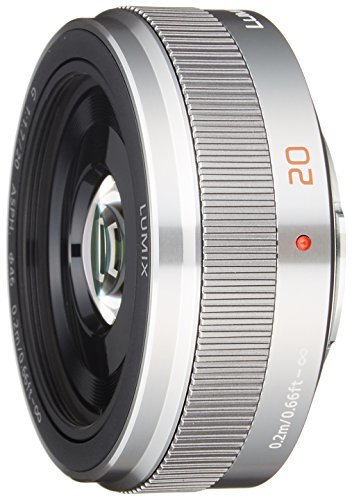 パナソニック 単焦点レンズ マイクロフォーサーズ用 ルミックス G 20mm/F1.7 II ASPH. シルバー H-H020A-S(中古品)　(shin_画像1