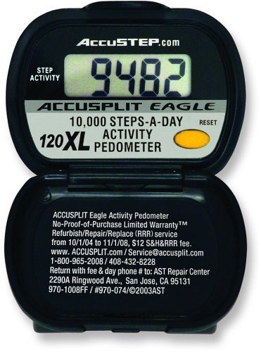 ACCUSPLIT AE120XL Certified Accurate Pedometer, Steps & Activity Timer(中古品)　(shin