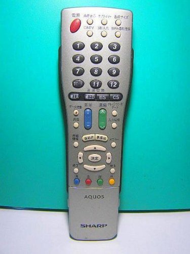 シャープ テレビリモコン GA465WJSA(中古品)　(shin_画像1