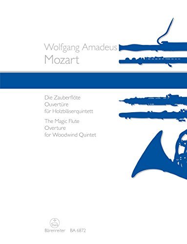 ヴォルフガング・アマデウス・モーツァルト : 序曲 魔笛 (木管五重奏) ベーレンライター出版(中古品)　(shin_画像1
