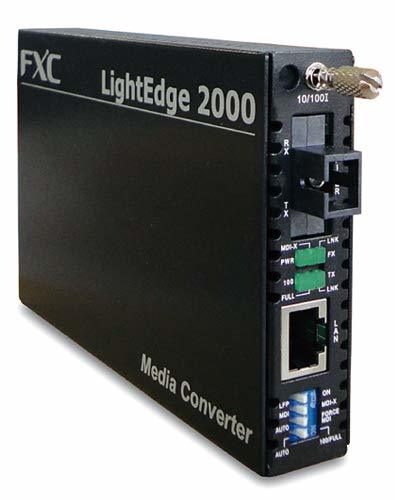 FXC 10BASE-T/100BASE-TX to 100BASE-FX(Single-SC、SMF-20Km)一芯型メディアコ(中古品)　(shin_画像1