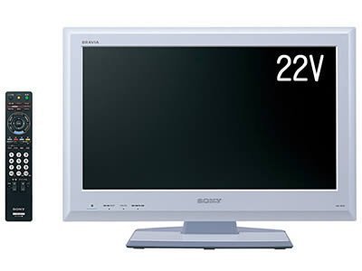 SONY BRAVIA 地上BS110度CSデジタルハイビジョン液晶TV J5シリーズ22V型セラミックホワイト KDL-22J5/W(中古品)　(shin_画像1