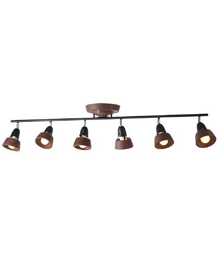 ART WORK STUDIO Harmony 6 remote ceiling lamp LED電球付属モデル AW-0360E BN/BK(木目塗装)( 未使用品)　(shin