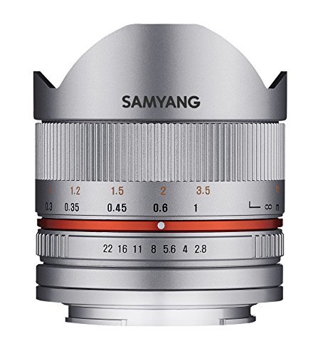 SAMYANG 単焦点魚眼レンズ 8mm F2.8 II シルバー フジフイルム X用 APS-C用( 未使用品)　(shin