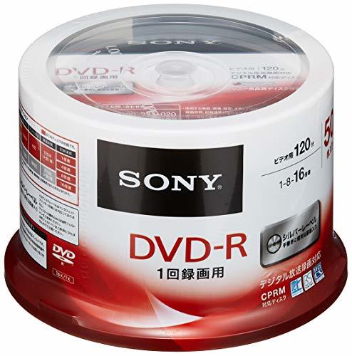 SONY ビデオ用DVD-R CPRM対応 120分 1-16倍速 スピンドルケース 50枚パック 50DMR12MLDP(品)　(shin