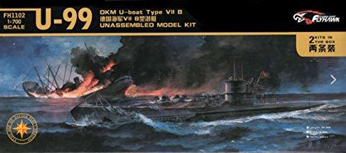 フライホークモデル 1/700 U ボート TypeVIIB U-99 2隻入り FLYFH1102 プラモデル(中古 未使用品)　(shin_画像1