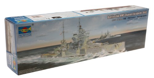 トランペッター 1/350 イギリス海軍戦艦 HMS クィーン・エリザベス プラモデル(中古 未使用品)　(shin_画像1