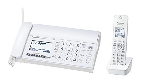【新品】 パナソニック デジタルコードレスFAX 子機1台付き 1.9GHz DECT準拠方式 ホワイト KX-PD304DL-W　(shin