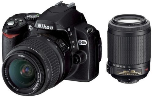 【中古 良品】 Nikon デジタル一眼レフカメラ D40X ダブルズームキット D40XWZ　(shin_画像1