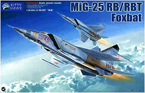 キティホークモデル 1/48 ソビエト空軍 MiG-25 RB/RBS フォックスバット プ(未使用・未開封品)　(shin