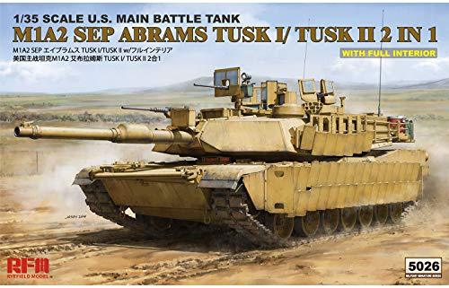 ライフィールドモデル 1/35 アメリカ陸軍 M1A2 SEP エイブラムス TUSKI/TUSKIIw/フルインテリア プラモデル RFM5026(中古 未使用品)　(shin