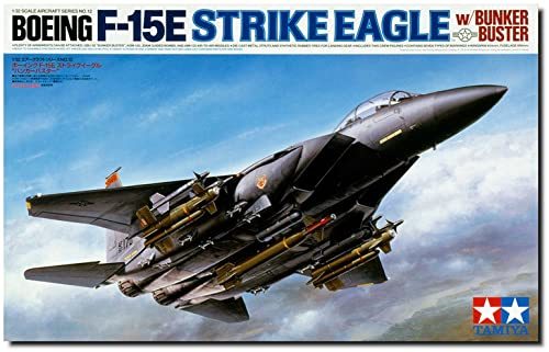 タミヤ 1/32 エアークラフトシリーズ No.12 アメリカ空軍 ボーイング F-15E ストライクイーグル バンカーバスター プ (中古品)　(shin_画像1