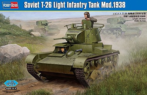 ホビーボス 1/35 ファイティングヴィークルシリーズ ソビエト T-26 軽戦車 1938年型 プラモデル(中古品)　(shin