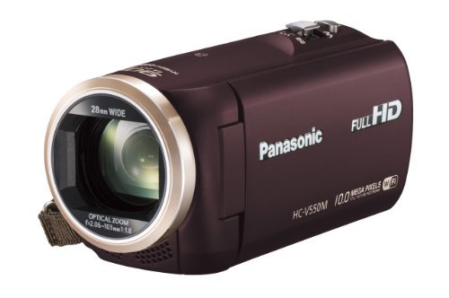 パナソニック デジタルハイビジョンビデオカメラ 内蔵メモリー32GB ブラウン HC-V550M-T(中古品)　(shin_画像1