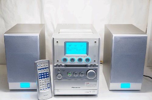 【中古 良品】 Pioneer CD/MDLP/テープ コンポ X-MDX737-S｜長時間＆高速録音 32色に変化する"　(shin