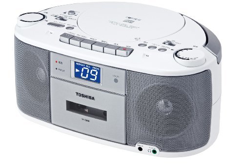 TOSHIBA CDラジオカセットレコーダー CUTEBEAT シルバー TY-CDS5(S)(未使用の新古品)　(shin