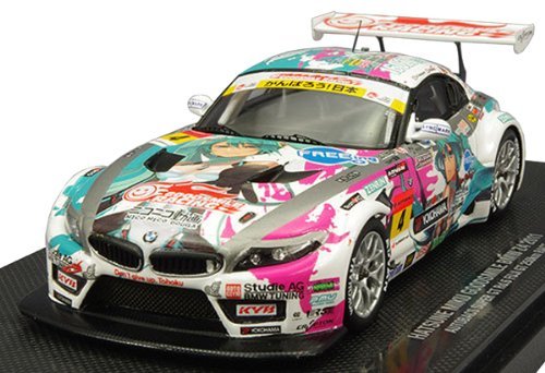 初音ミク GOODSMILE BMW Z4 2011 FUJI優勝 Ver.(1/43スケール・レジン製塗装済み完成品ミニカー)(中古 未使用品)　(shin_画像1