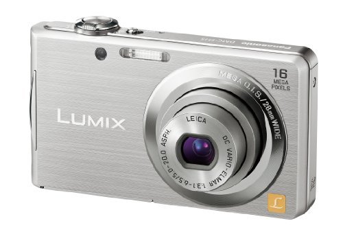 【中古 良品】 Panasonic デジタルカメラ LUMIX FH5 シルバー DMC-FH5-S　(shin