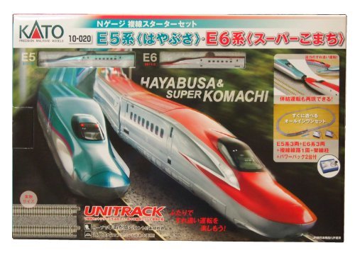 KATO Nゲージ E5はやぶさ・E6スーパーこまち 複線スターターセット 10-020 鉄道模型入門セット(中古 未使用品)　(shin_画像1