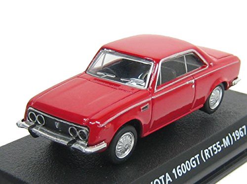 コナミ 1/64 絶版名車コレクション Vol,4 トヨタ 1600GT (コロナGT) 型式RT55-M 1967 赤(中古品)　(shin_画像1