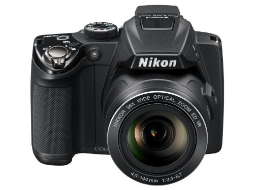 【中古 良品】 NikonデジタルカメラCOOLPIX P500 ブラック P500 1210万画素 裏面照射CMOS 広角　(shin_画像1