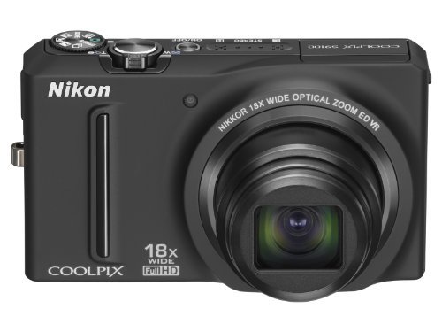 【 良品】 NikonデジタルカメラCOOLPIX S9100 ノーブルブラック S9100BK　(shin家電、AV、カメラ