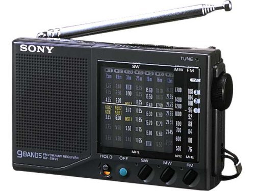 公式販売中 【 良品】 SONY ICF-SW22 FMラジオ (ブラック)　(shin
