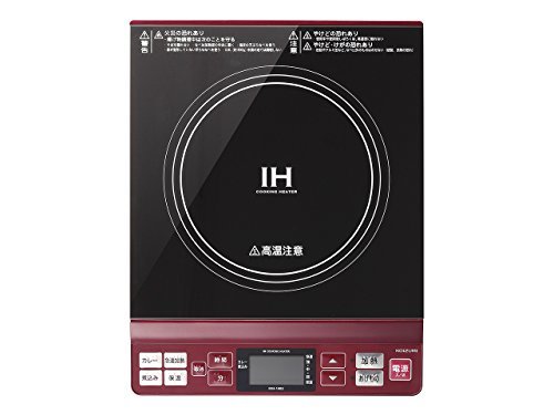 【中古品】コイズミ IHクッキングヒーター レッド KIH-1402/R　(shin