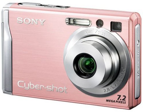 ソニー SONY デジタルカメラ サイバーショット DSC-W80 P ピンク(中古品)　(shin_画像1