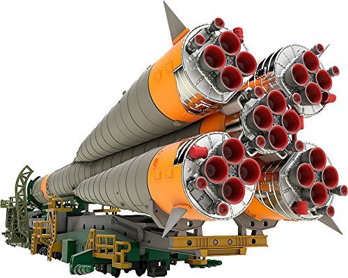 1/150プラスチックモデル ソユーズロケット+搬送列車 1/150スケール PS製 組み立て式プラスチックモデル(中古品)　(shin