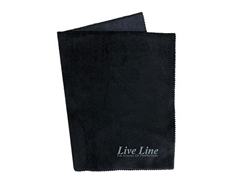 LiveLine ライブライン 高品質ワイピングクロス ブラック LWC1800BK(中古品)　(shin_画像1