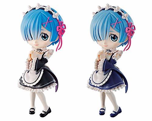 Re:ゼロから始める異世界生活 Q posket - Rem - ［全2種セット］ バンプレスト プライズ(中古品)　(shin_画像1