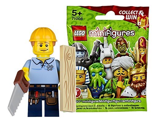 レゴ（LEGO） ミニフィギュア シリーズ13 大工 未開封品｜LEGO Minifigures Series14 Carpenter 【71008-9】(中古品)　(shin_画像1