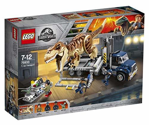 LEGO ジュラシック・ワールド T-レックスの輸送 75933 恐竜プレイセット おもちゃのトラック付き 609ピース( 未使用品)　(shin