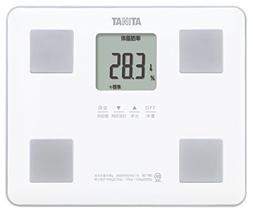 タニタ 体組成計 BC-760-WH(ホワイト) 乗るピタ機能で簡単測定/マイサポ機 （未使用・未開封品）　(shin_画像1