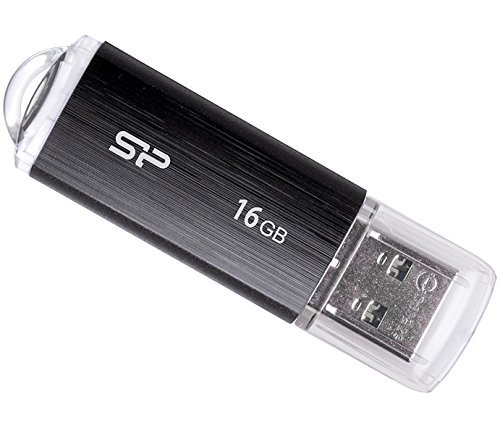 シリコンパワー USBメモリ 16GB USB2.0 キャップ式 Ultima U02シリーズ ブラック SP016GBUF2U02V1K(中古 未使用品)　(shin_画像1