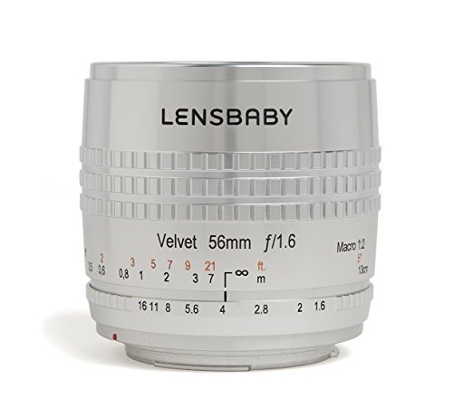 Lensbaby ソフトレンズ Velvet 56SE 56mm F1.6 キヤノンEFマウント シルバー フルサイズ対応 860083(中古 未使用品)　(shin_画像1