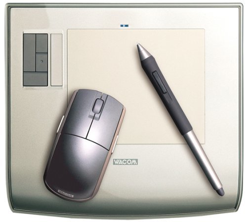 WACOM Intuos3 A6サイズ クリスタルシルバー PTZ-430/S0(中古品)　(shin_画像1