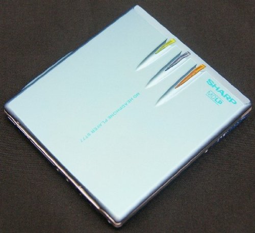 【中古 良品】 SHARP シャープ MD-ST77-A ブルー ポータブルMDプレーヤー MDLP対応　(shin_画像1