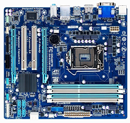 GIGABYTE マザーボード Intel B75 LGA1155 Micro ATX GA-B75M-D3H/A Rev1.2　(shin