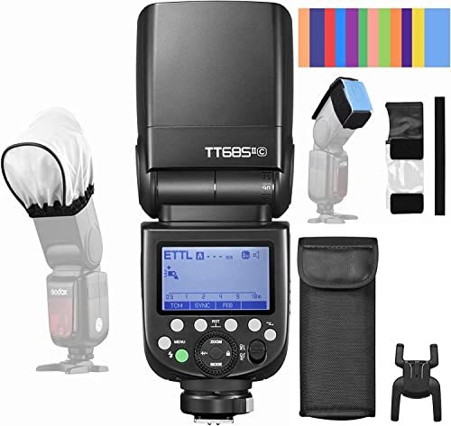 【Godox正規代理】Godox TT685IIC Canonに対応 フラッシュストロボ TTLオンカメラスピードライト 2.4GワイヤレスXシス(中古品)　(shin_画像1