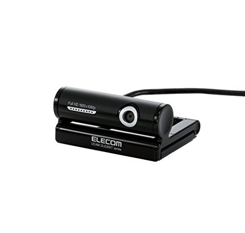 エレコム WEBカメラ 315万画素 マイク内蔵 MAC対応 FULLHD対応 ブラック UCAM-DLE300TNBK(中古 未使用品)　(shin