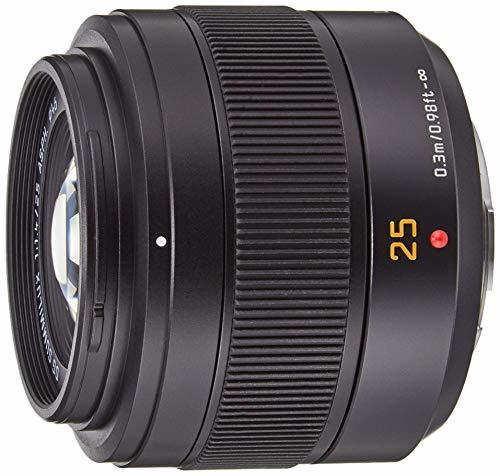 パナソニック 標準単焦点レンズ マイクロフォーサーズ用 ルミックス LEICA DG SUMMILUX 25mm/F1.4 II ASPH. ブラック (中古品)　(shin