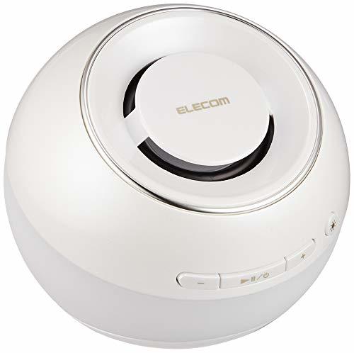 【中古 良品】 エレコム ワイヤレススピーカー Bluetooth/IPX7防水対応/光る3色LED ホワイト L　(shin