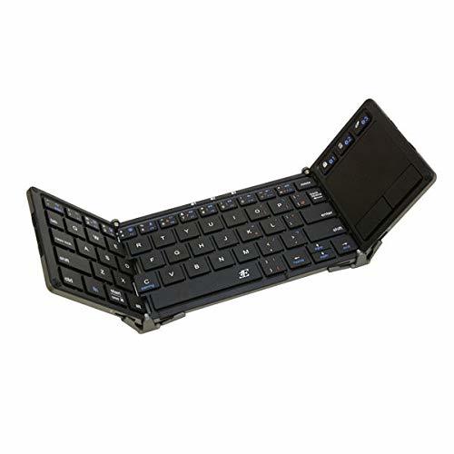 浅沼商会 3E-BKY5-BK 3E タッチパッド付Bluetooth Keyboard 【Touch+】 3つ折りタイプ ブラッ(中古品)　(shin_画像1