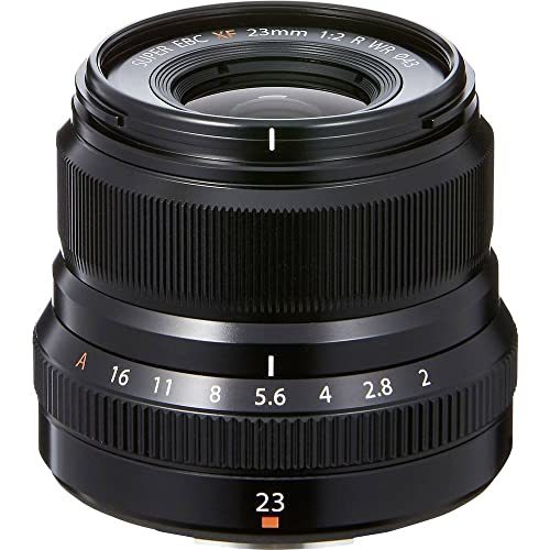 FUJIFILM X 交換レンズ フジノン 単焦点 準広角 コンパクト 23mm F2 防塵防滴耐低温 絞りリング ブラック F XF23MMF2 (中古品)　(shin_画像1