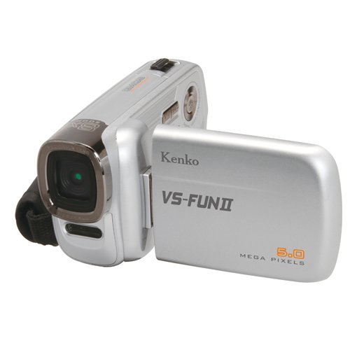 【 良品】 Kenko デジタルビデオカメラ VS-FUNII 508万画素 シルバー VS-FUN2　(shin